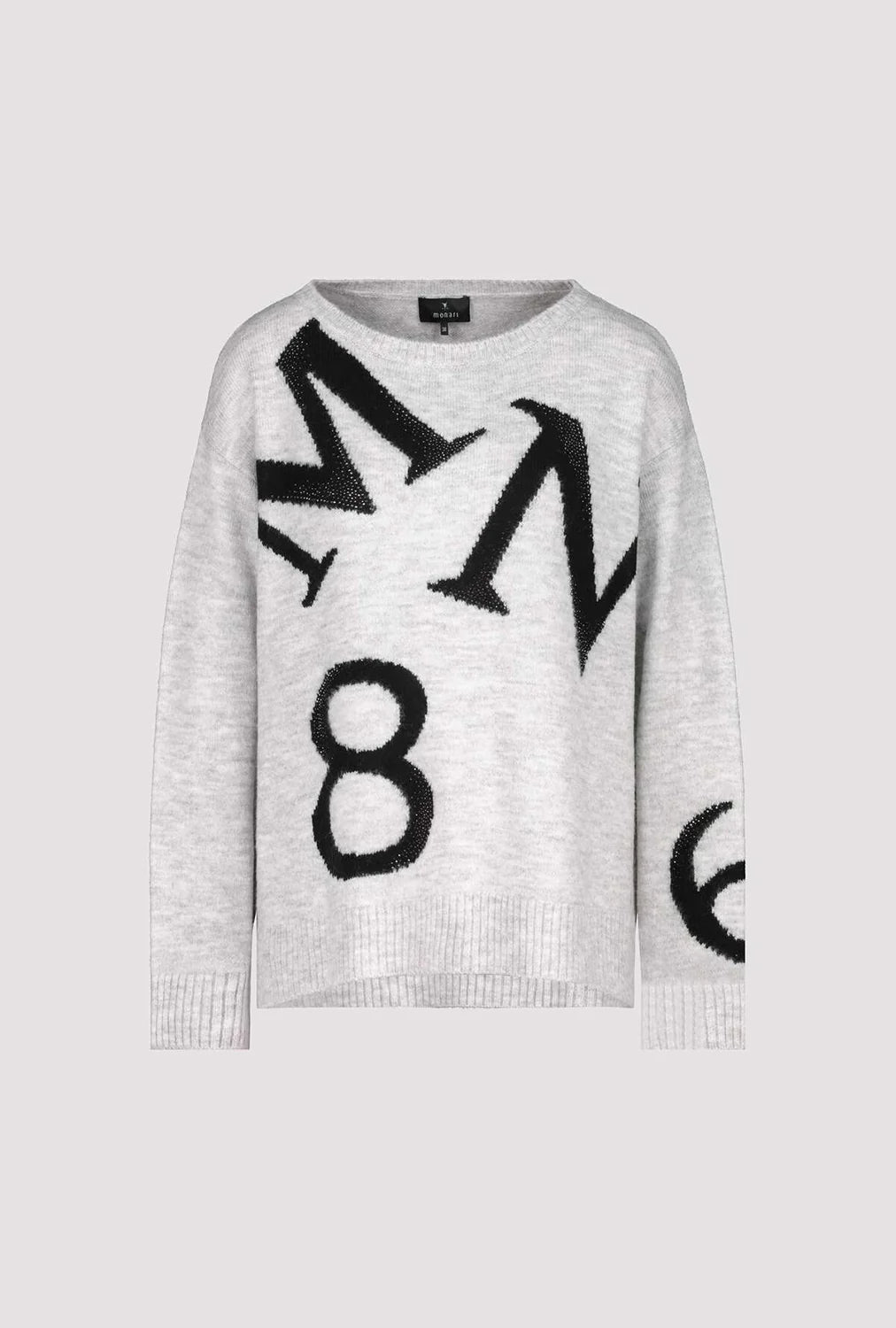 Monari Sweater with Decorative Letters