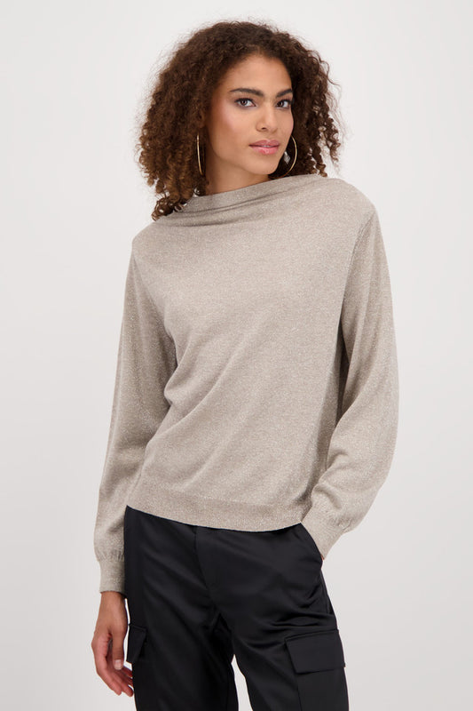 Toffee Lurex Sweater