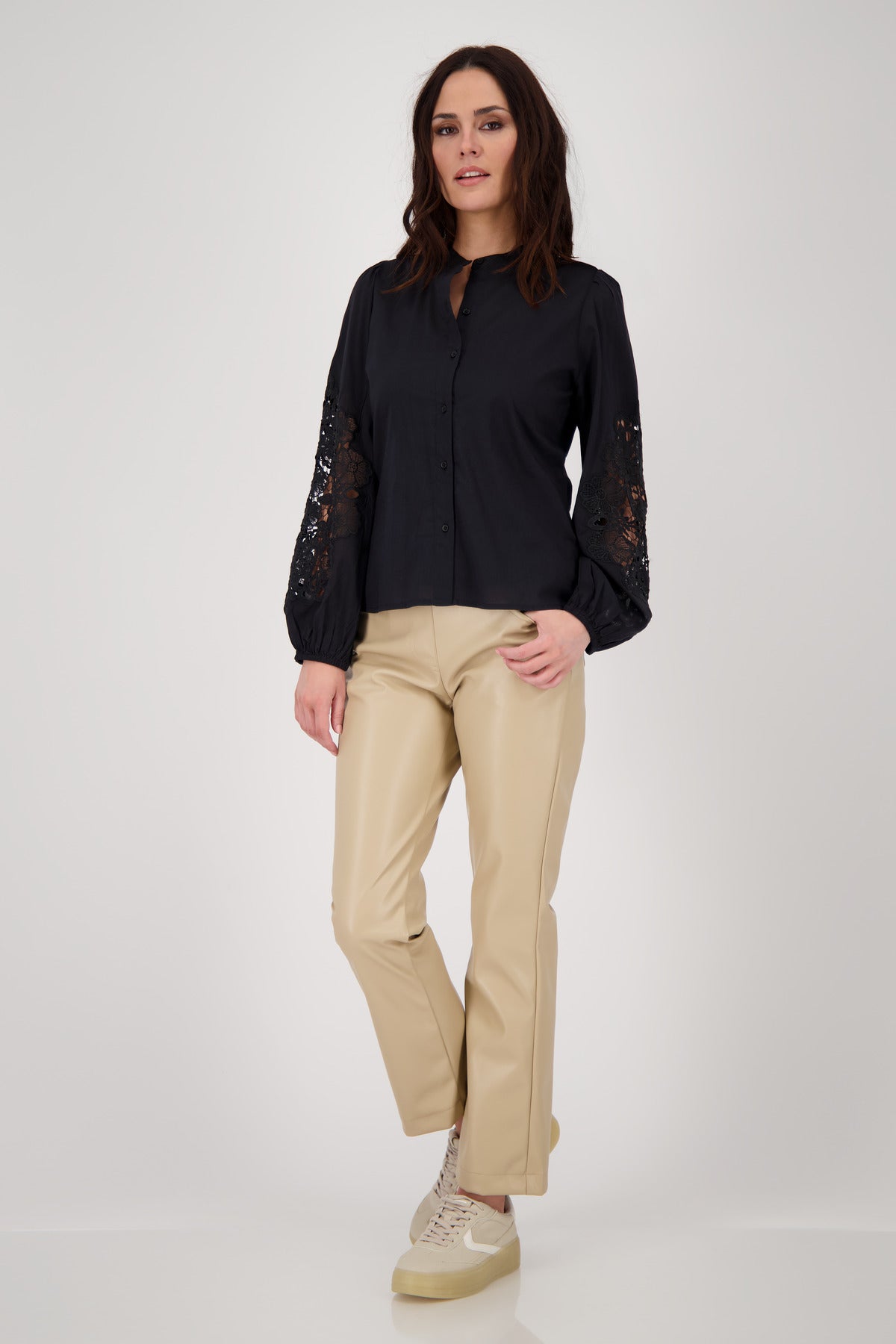 Lace On the Sleeve Shirt
