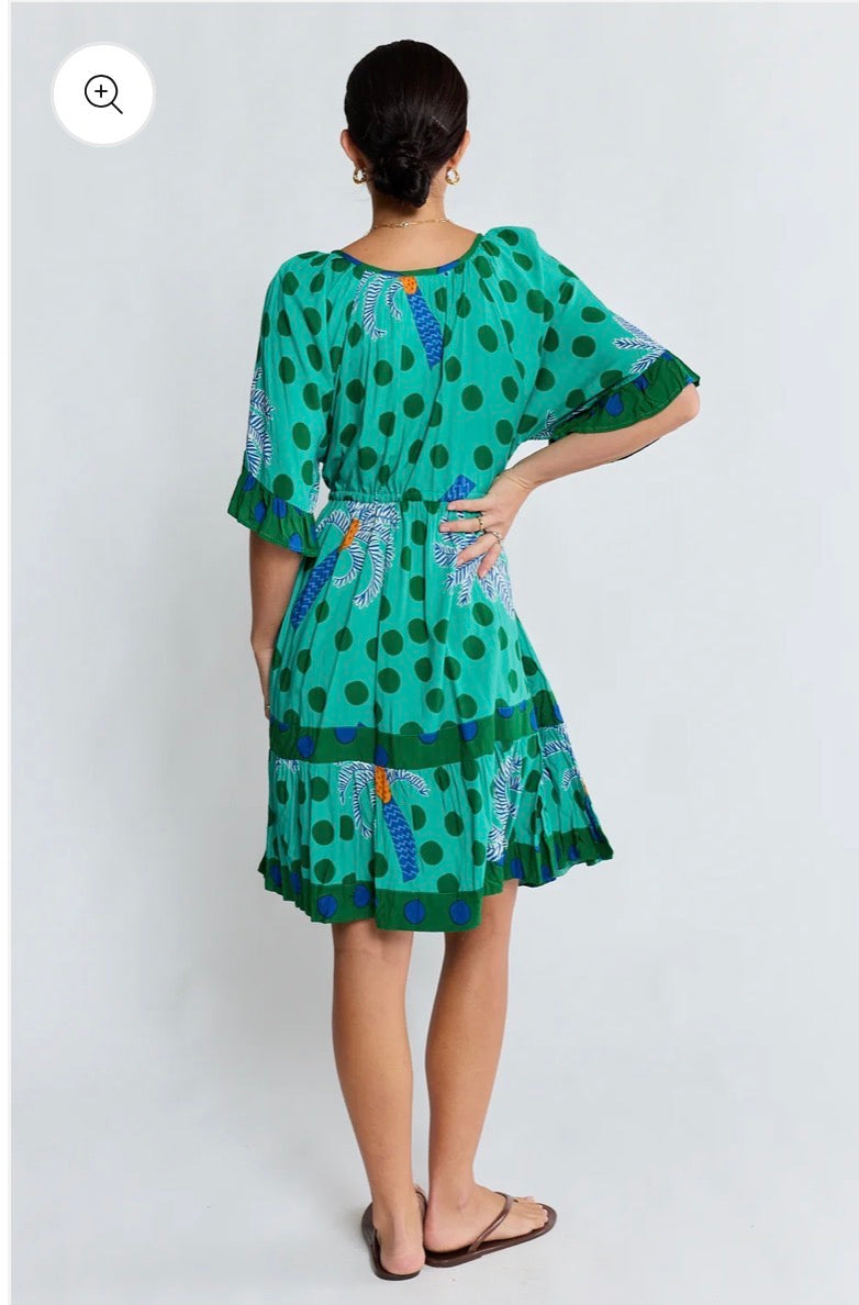 Blanch Dress Melon or Sea