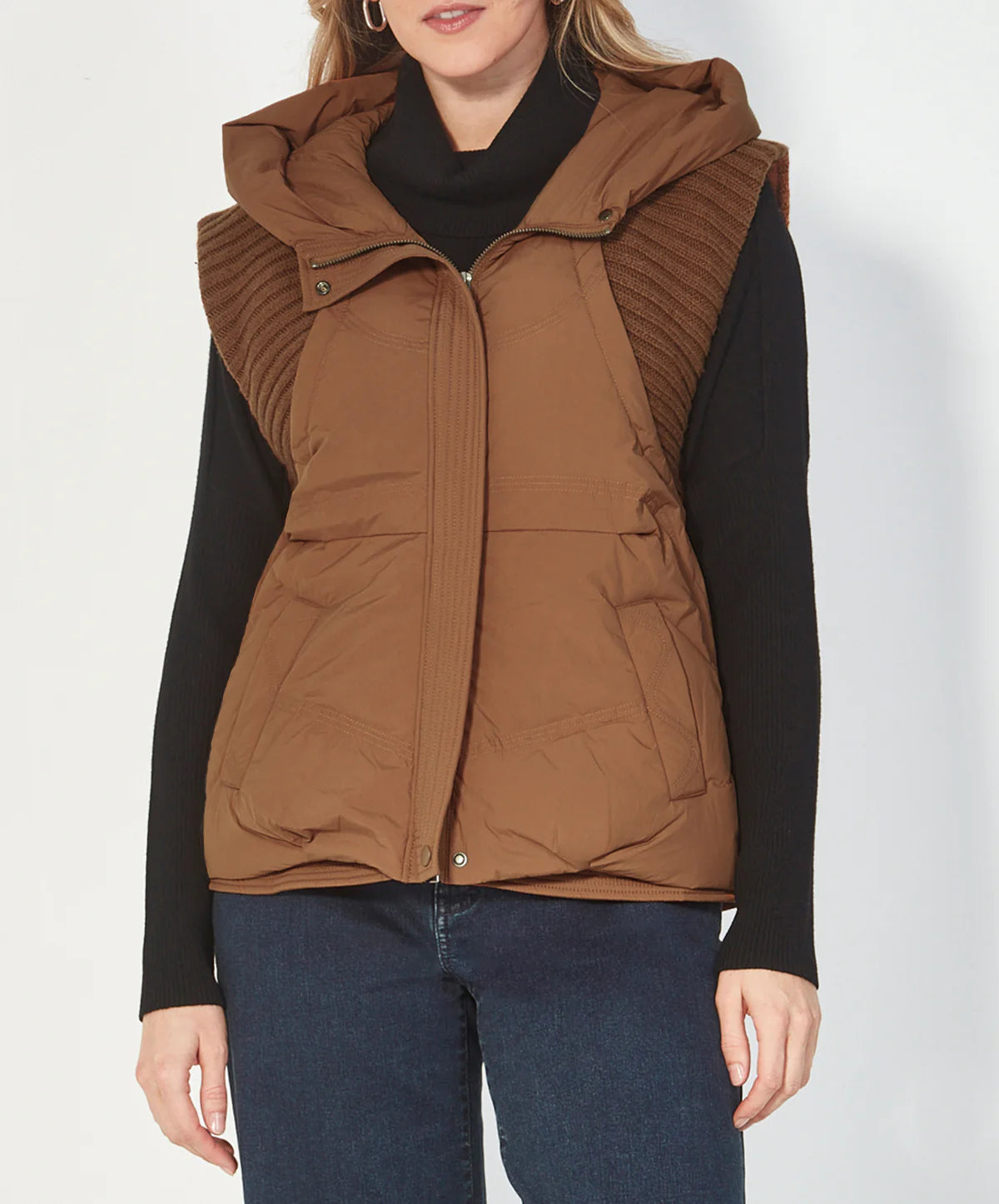 Chaka Vest Nutmeg Black