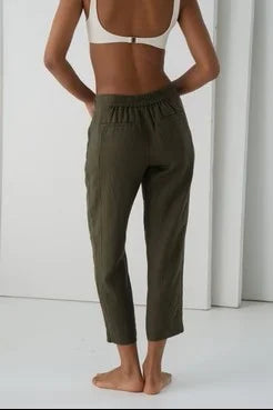 Emer Linen Pants KhKI
