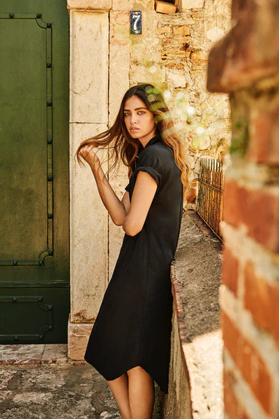 Half Zip Dress Biscotti Pre Order Oct delivery