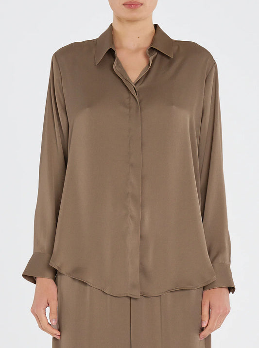 Soft Shirt in Sepia Pre Order Feb delivery