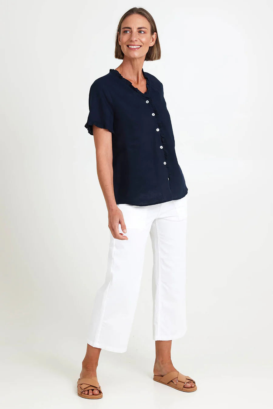 Audrey Linen Top