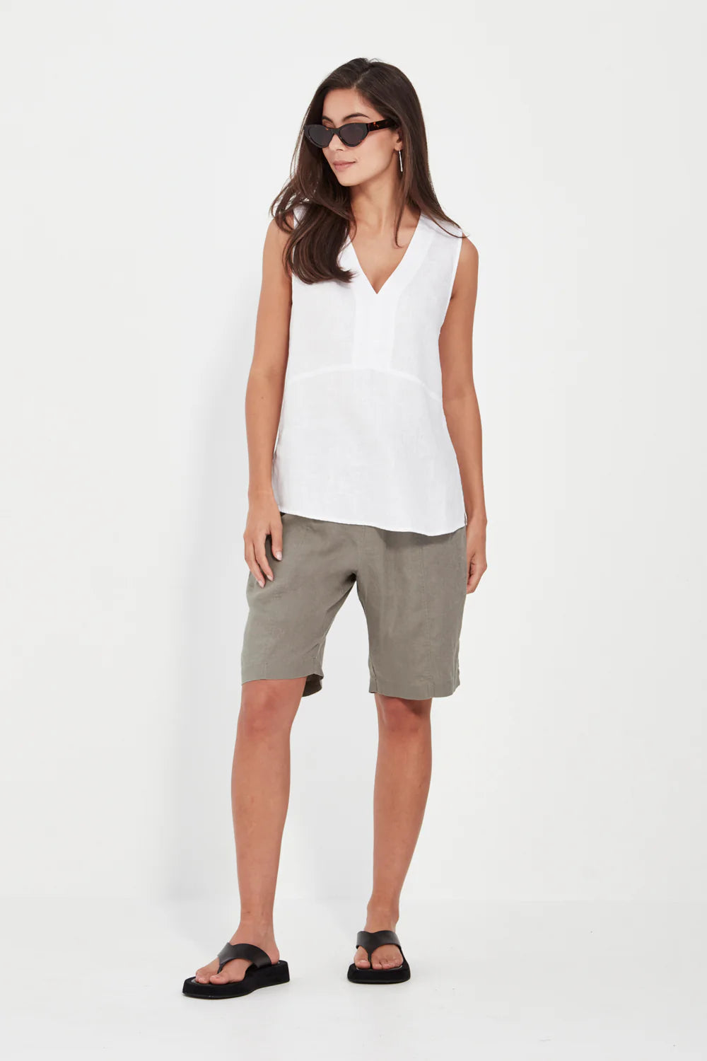 Gala Tank Denim or White