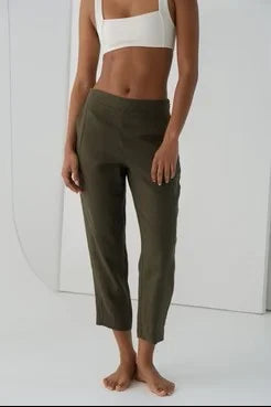 Emer Linen Pants KhKI