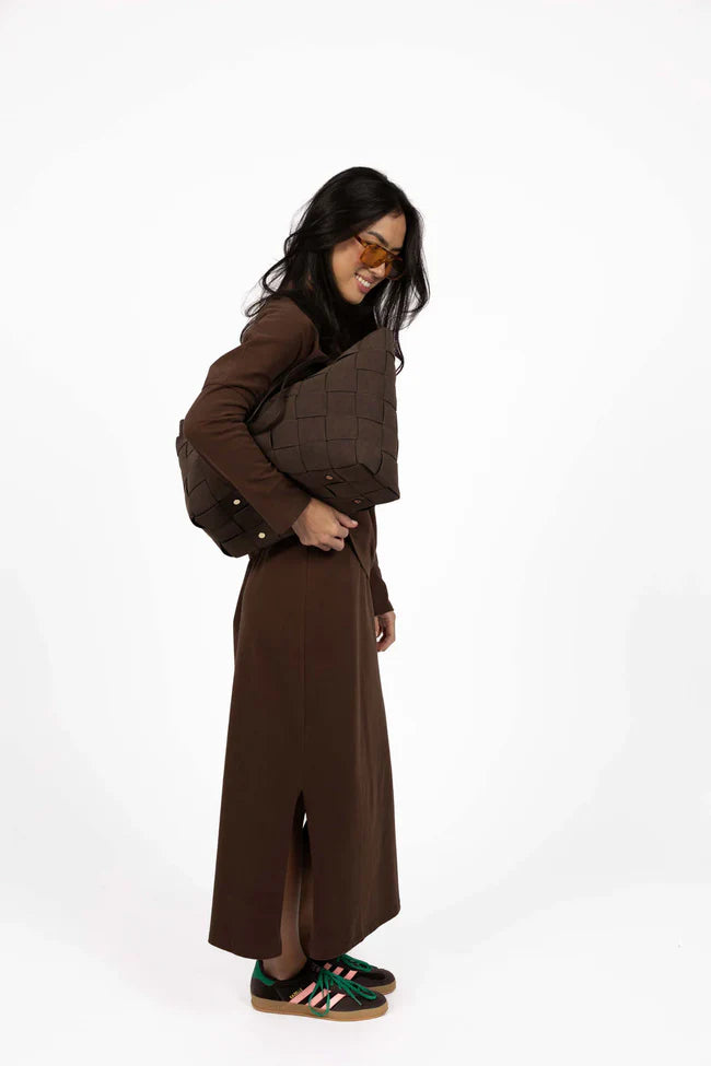 Banter Skirt Chocolate & Black