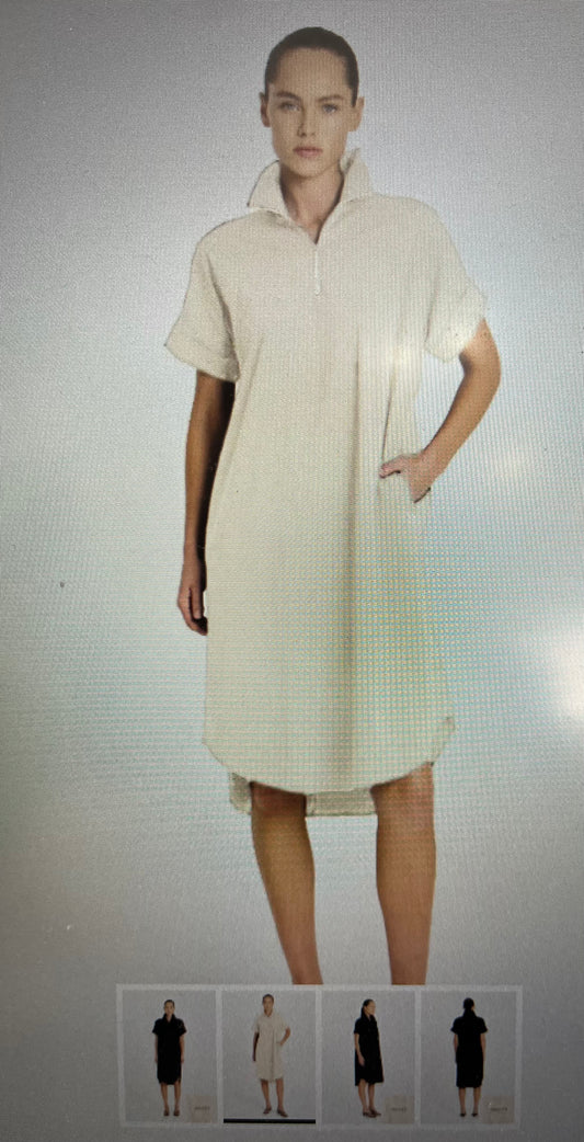 Half Zip Dress Biscotti Pre Order Oct delivery
