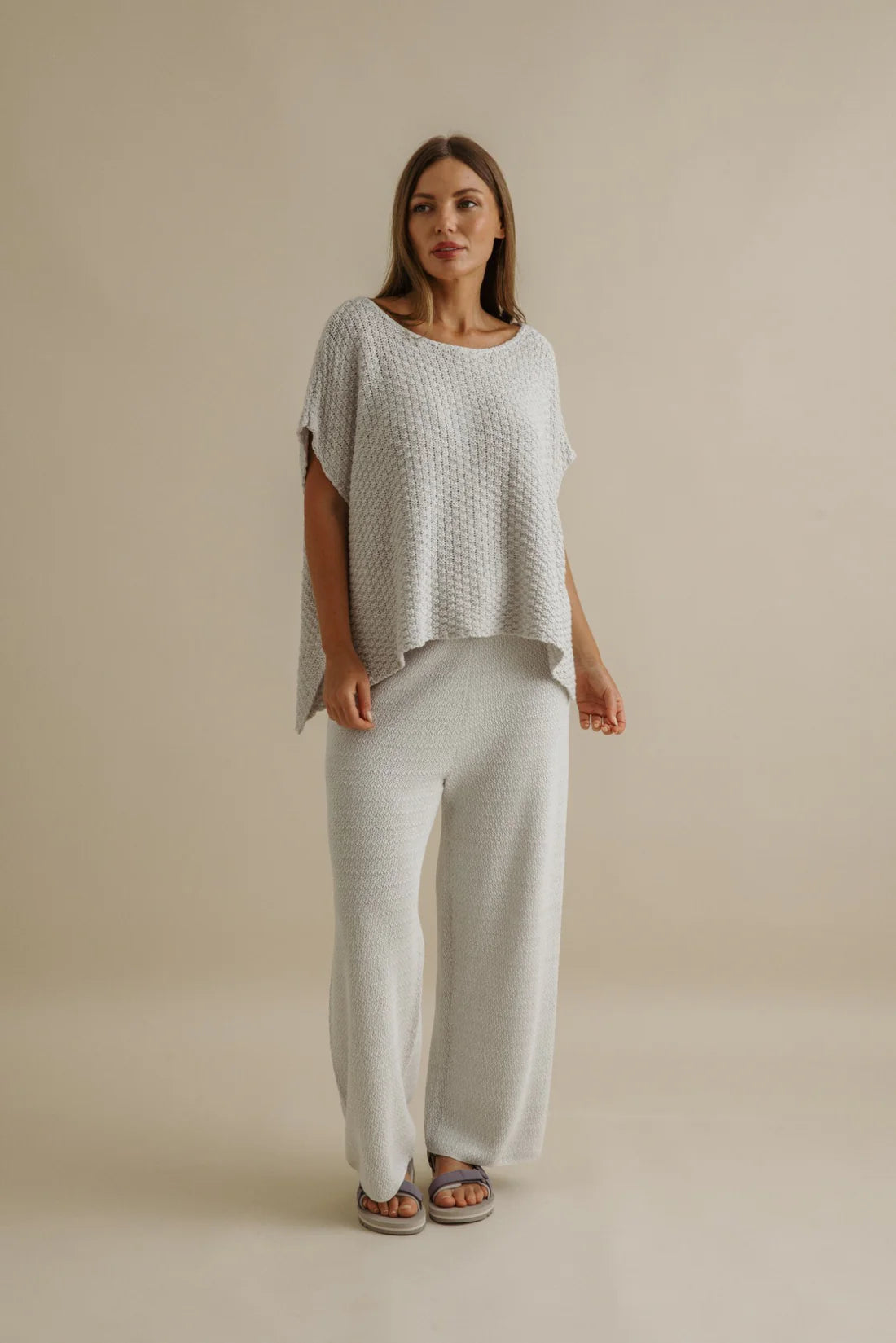 Ladder Short Sleeve pullover Silver Haze