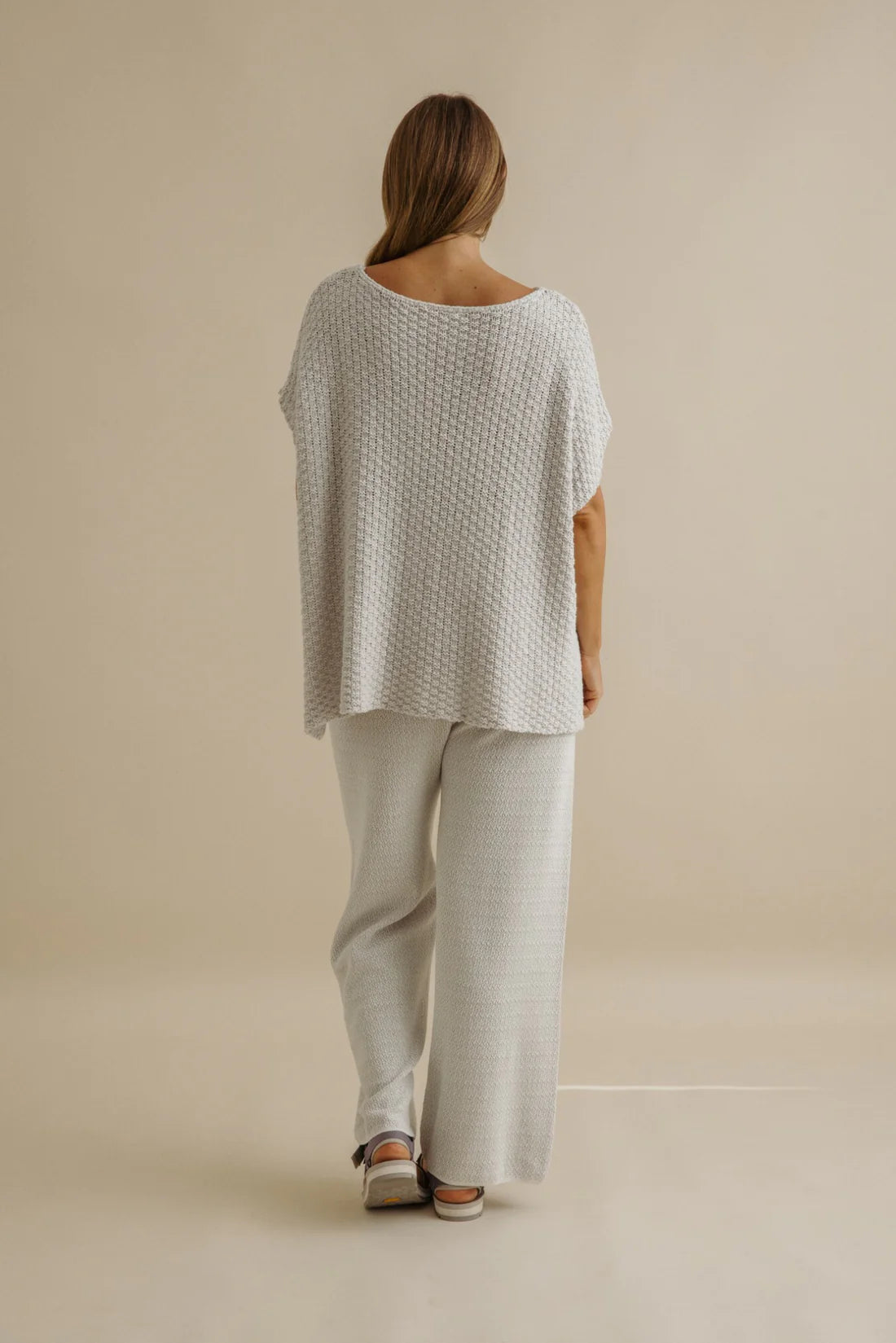 Ladder Short Sleeve pullover Silver Haze
