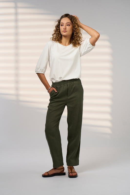 Esplanade Pant Dark Khaki