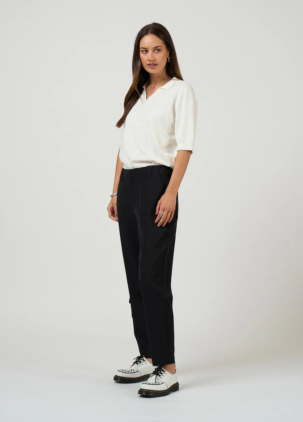 Calvary Pant Vanilla & Black