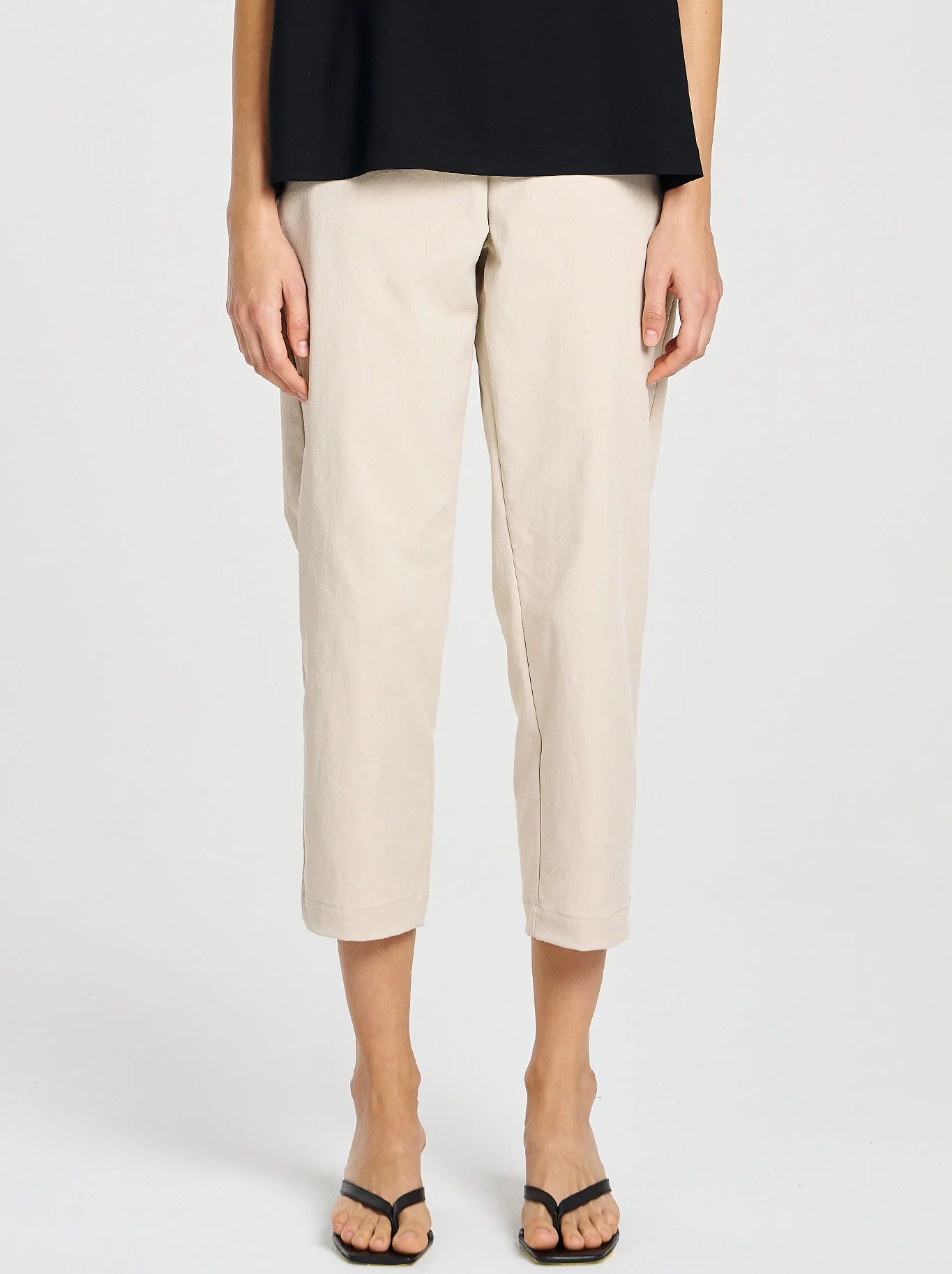 Tapered Flat Pant  Flax Colour