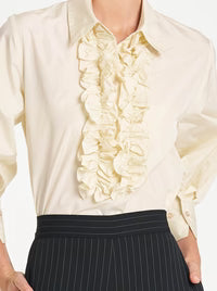 Ruffle Resort Top Vanilla