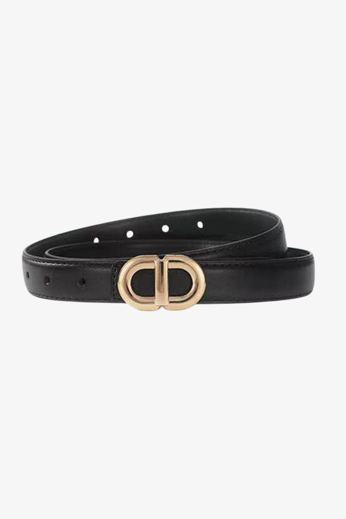 Shona Thin Belt Black Mocha