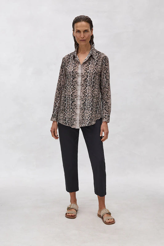 Soft Shirt Safari Python Print