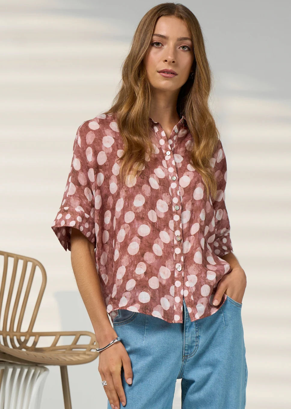 Vision Shirt Dress in Cocoa Multi