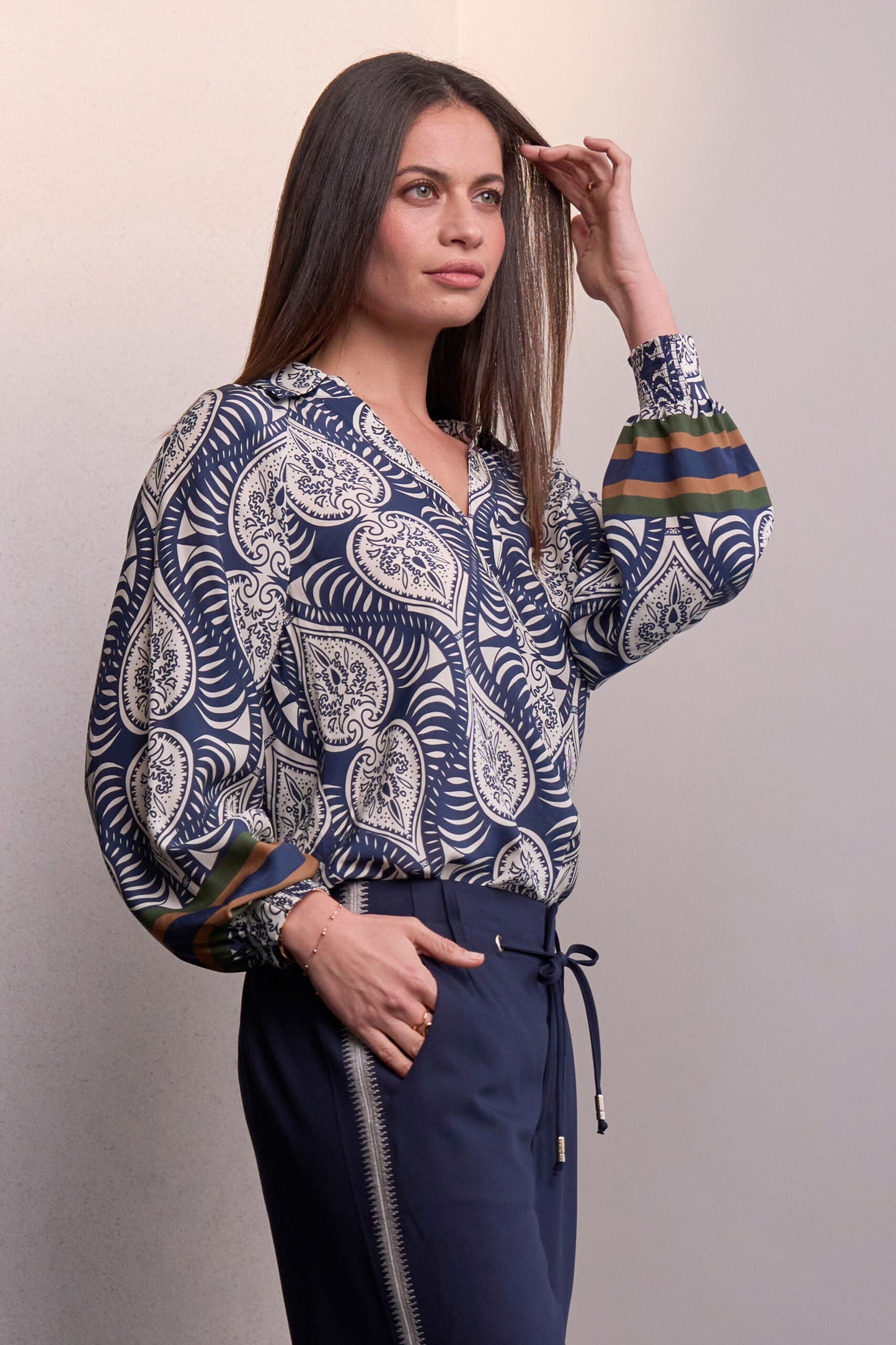 Opaline Top Indigo Multi