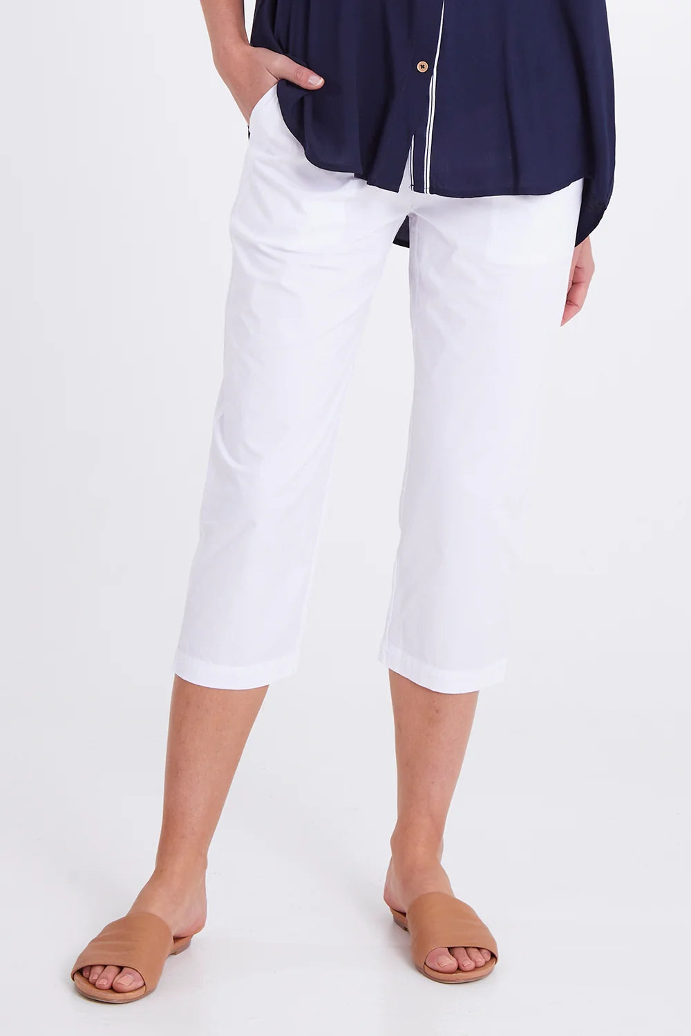 Santorini Cotton Pant White