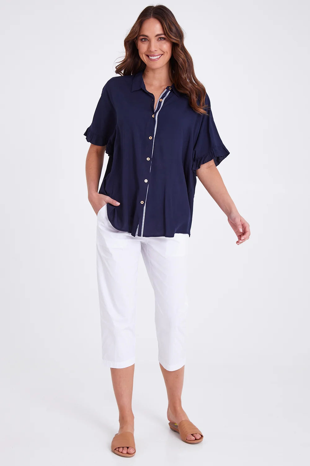 Santorini Cotton Pant White