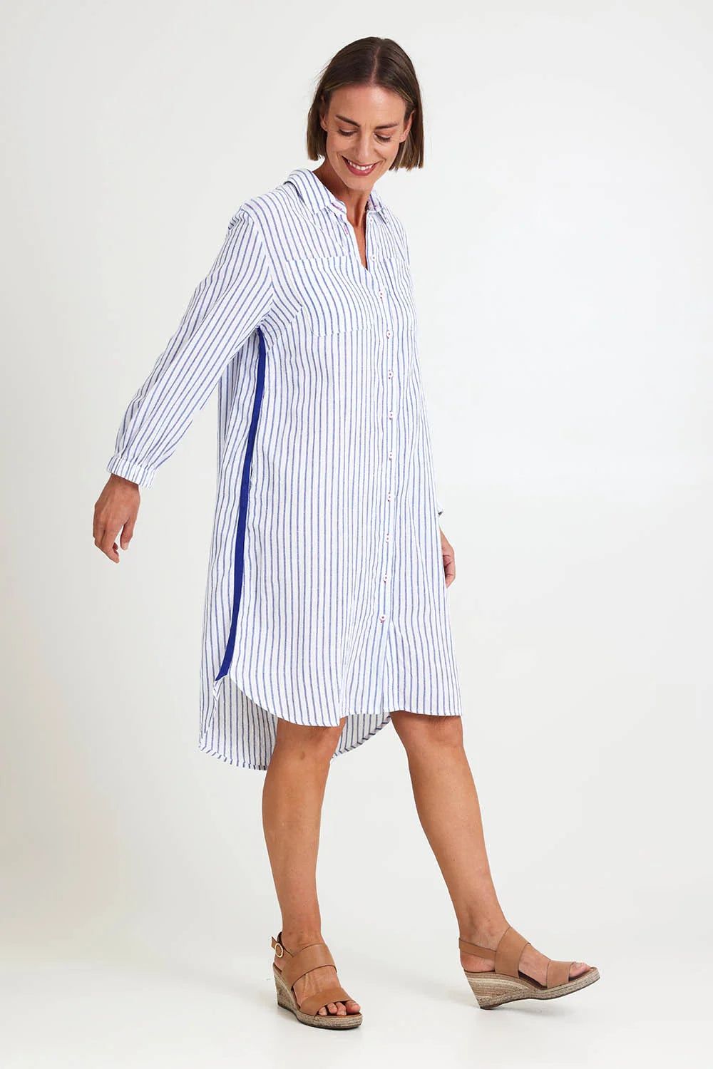 Coast Stripe Shirtdress