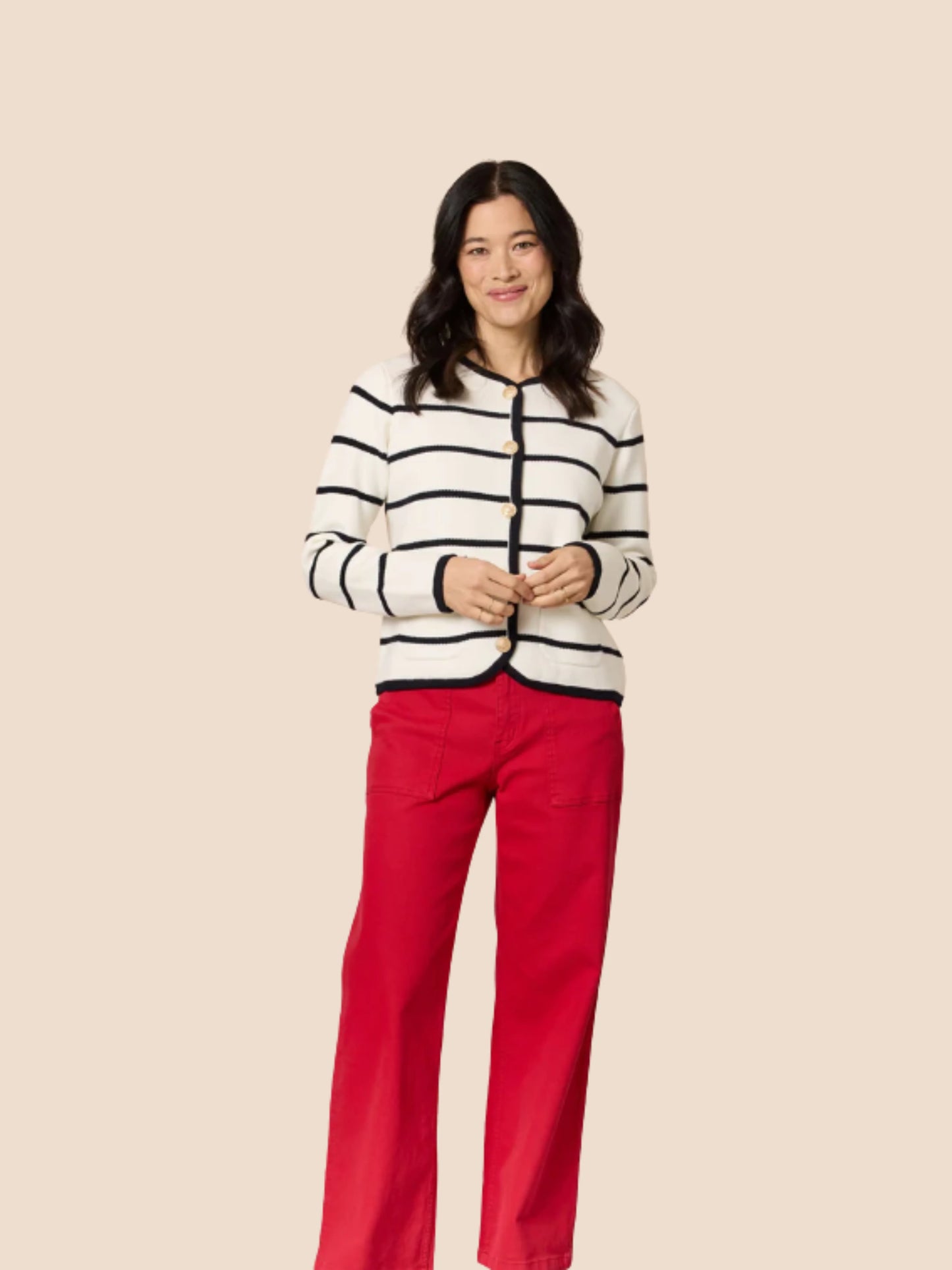 Hampton Stripe Cardi