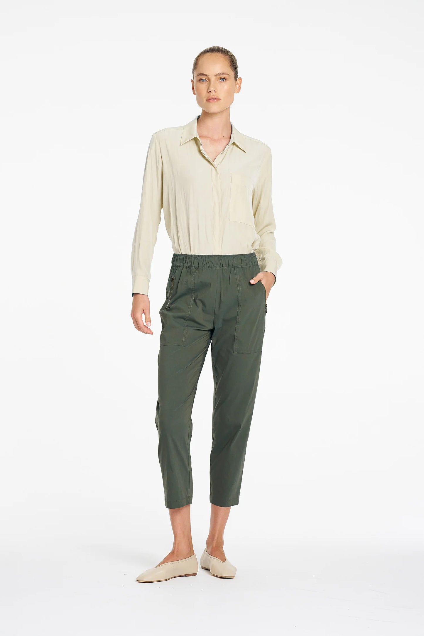 Zip Tapered Pant