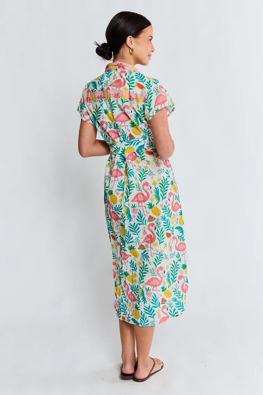 Flamingo Shirtdress