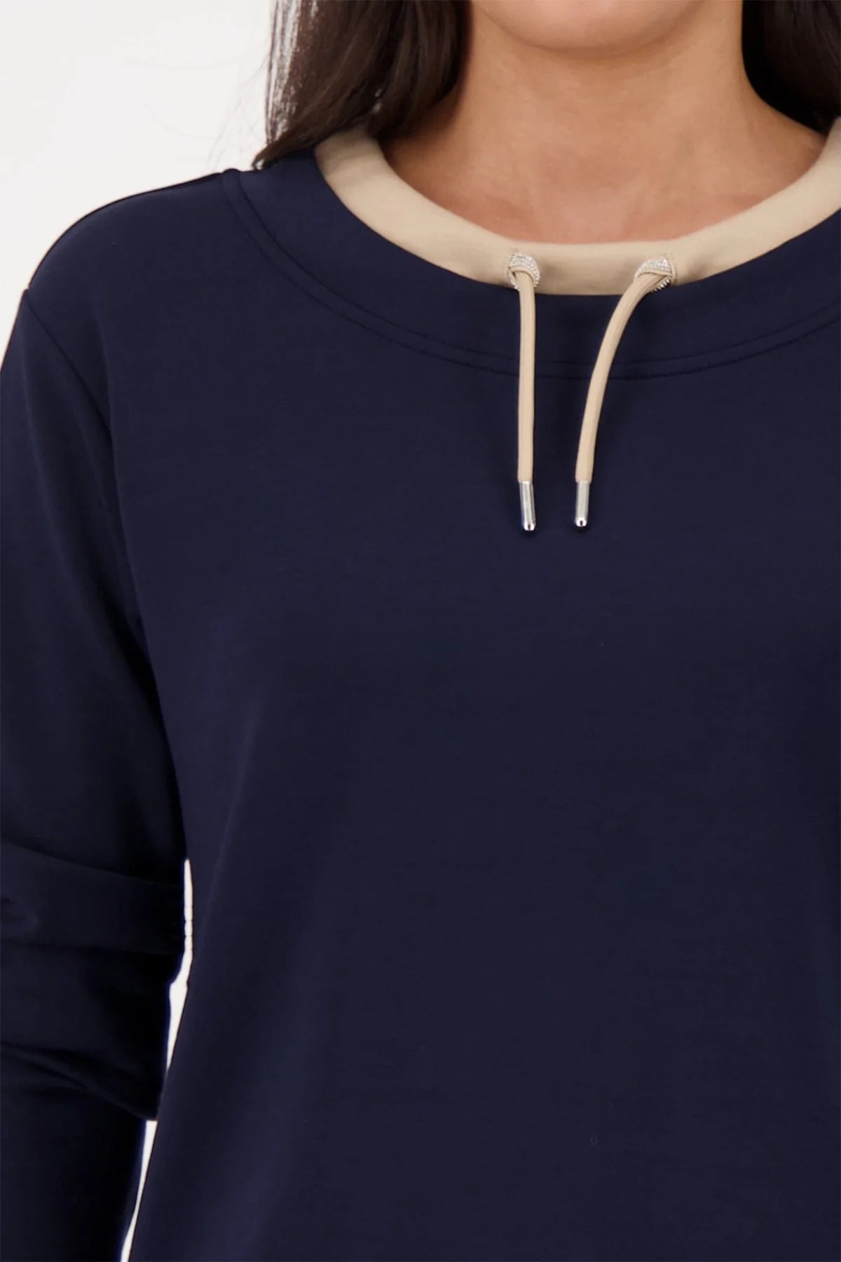 Monari Sweatshirt with decorative detail in Cashmere