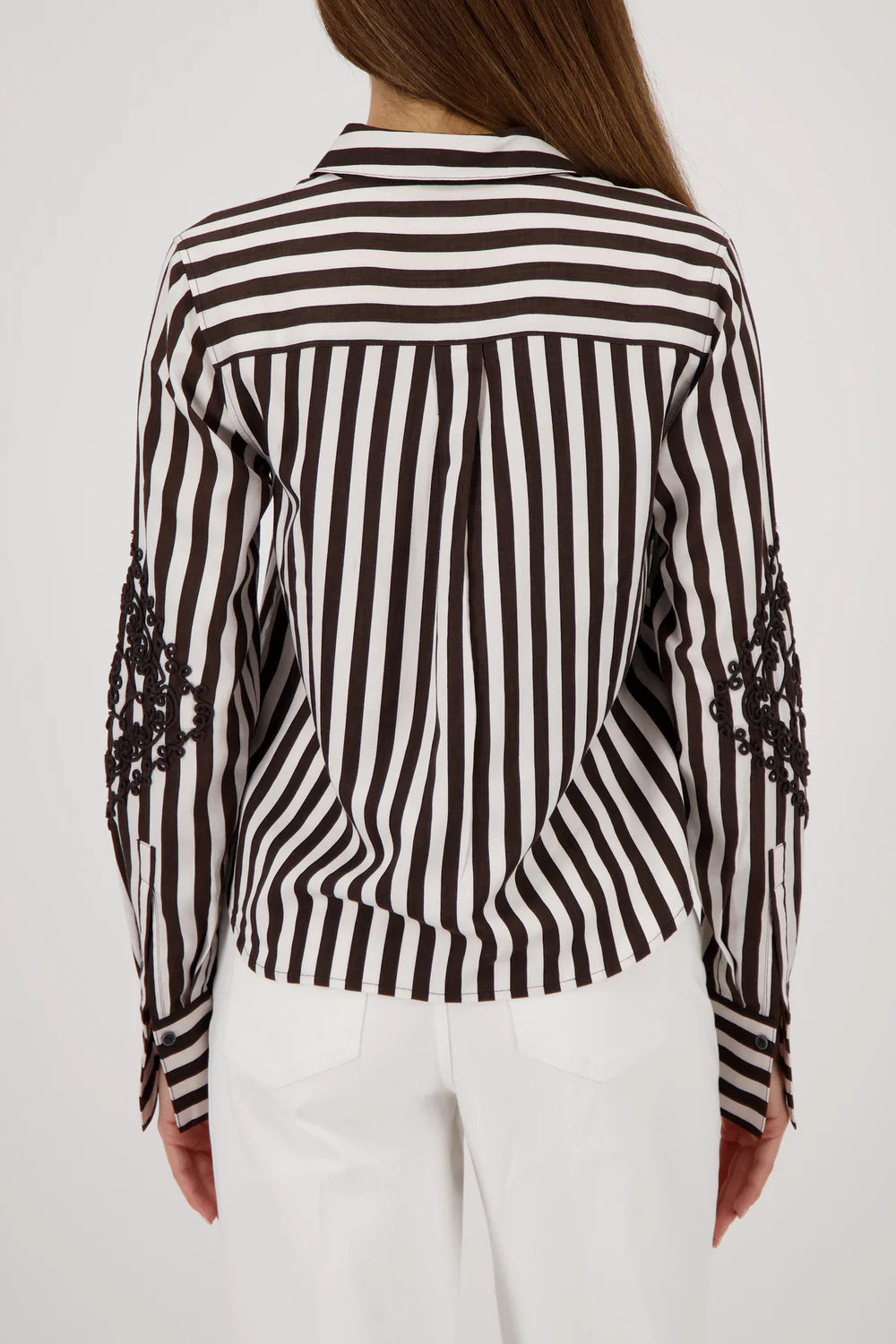 All Over Stripe Print Shirt