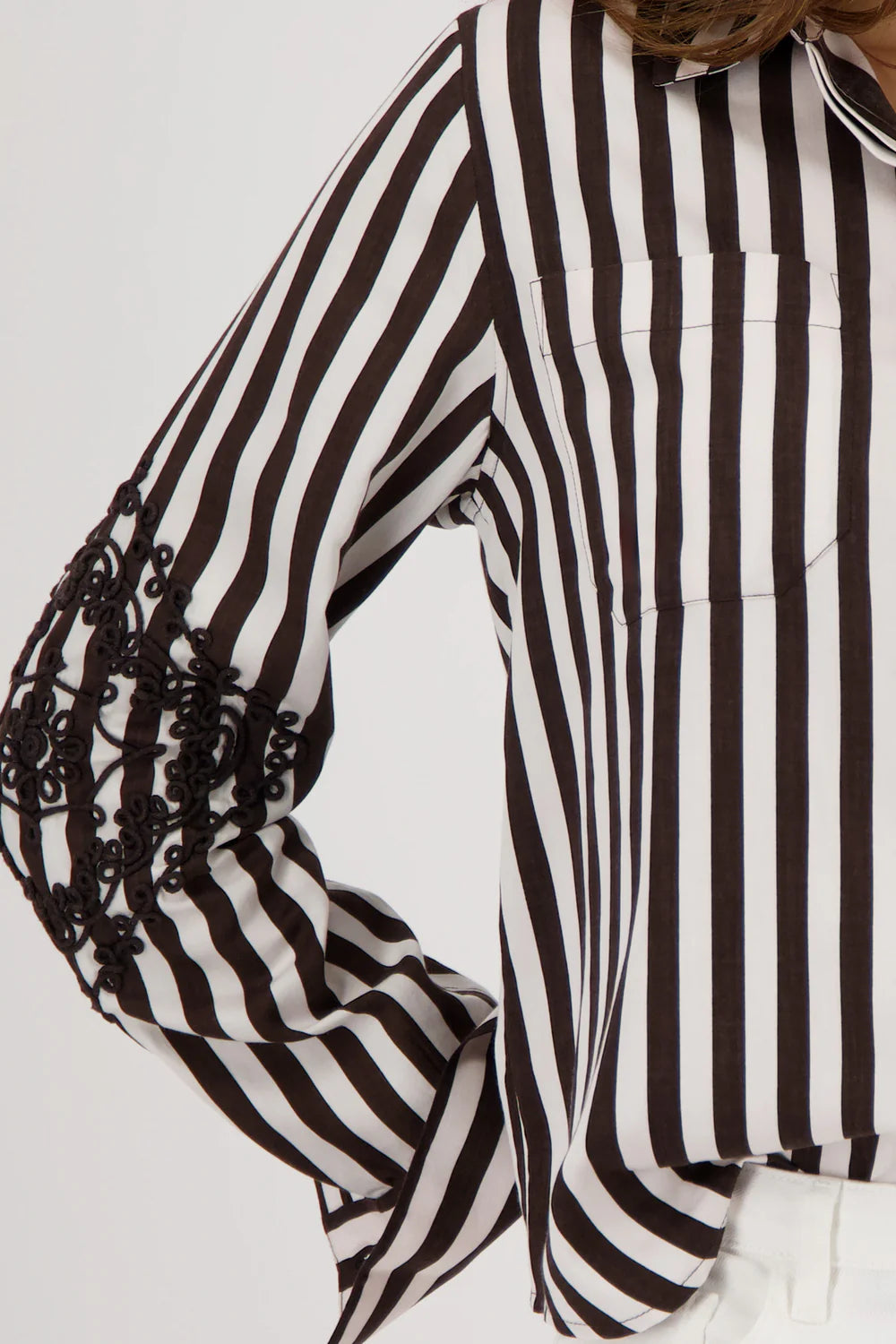 All Over Stripe Print Shirt