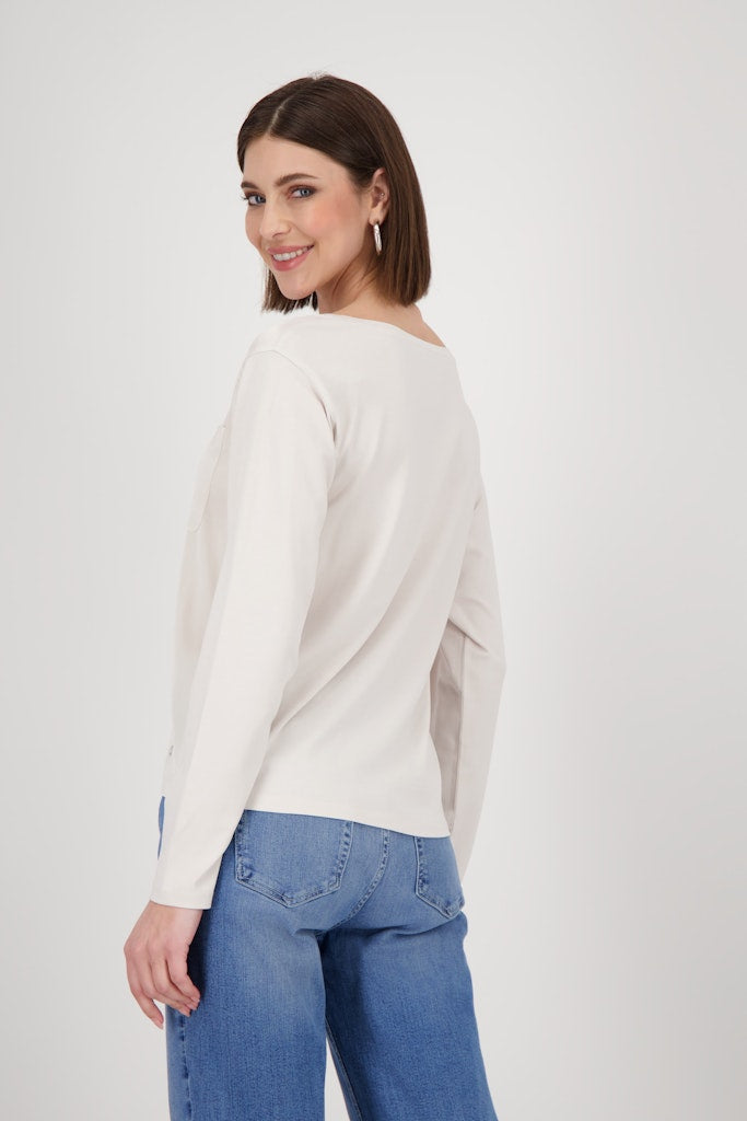 Monari Jersey Blouse Basic Satin