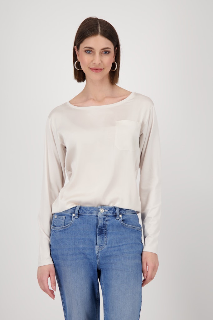 Monari Jersey Blouse Basic Satin