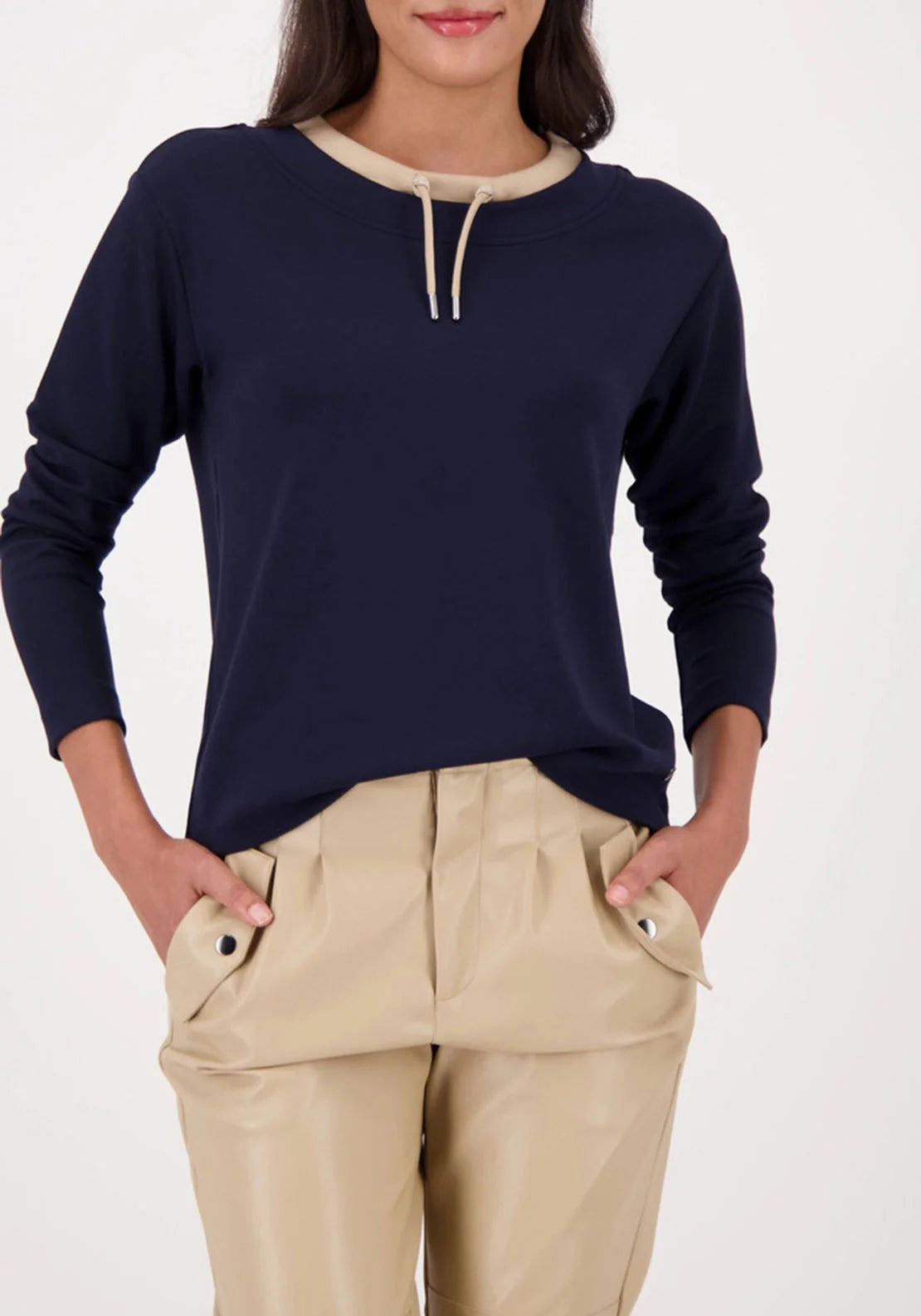 Monari Sweatshirt with decorative detail in Cashmere