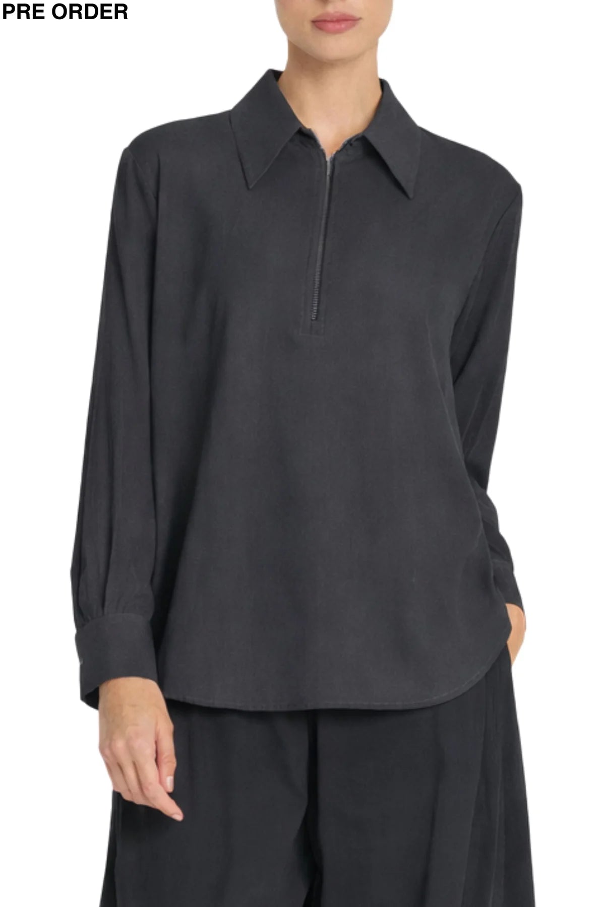 Pre Order Peak Zip Blouse Canyon