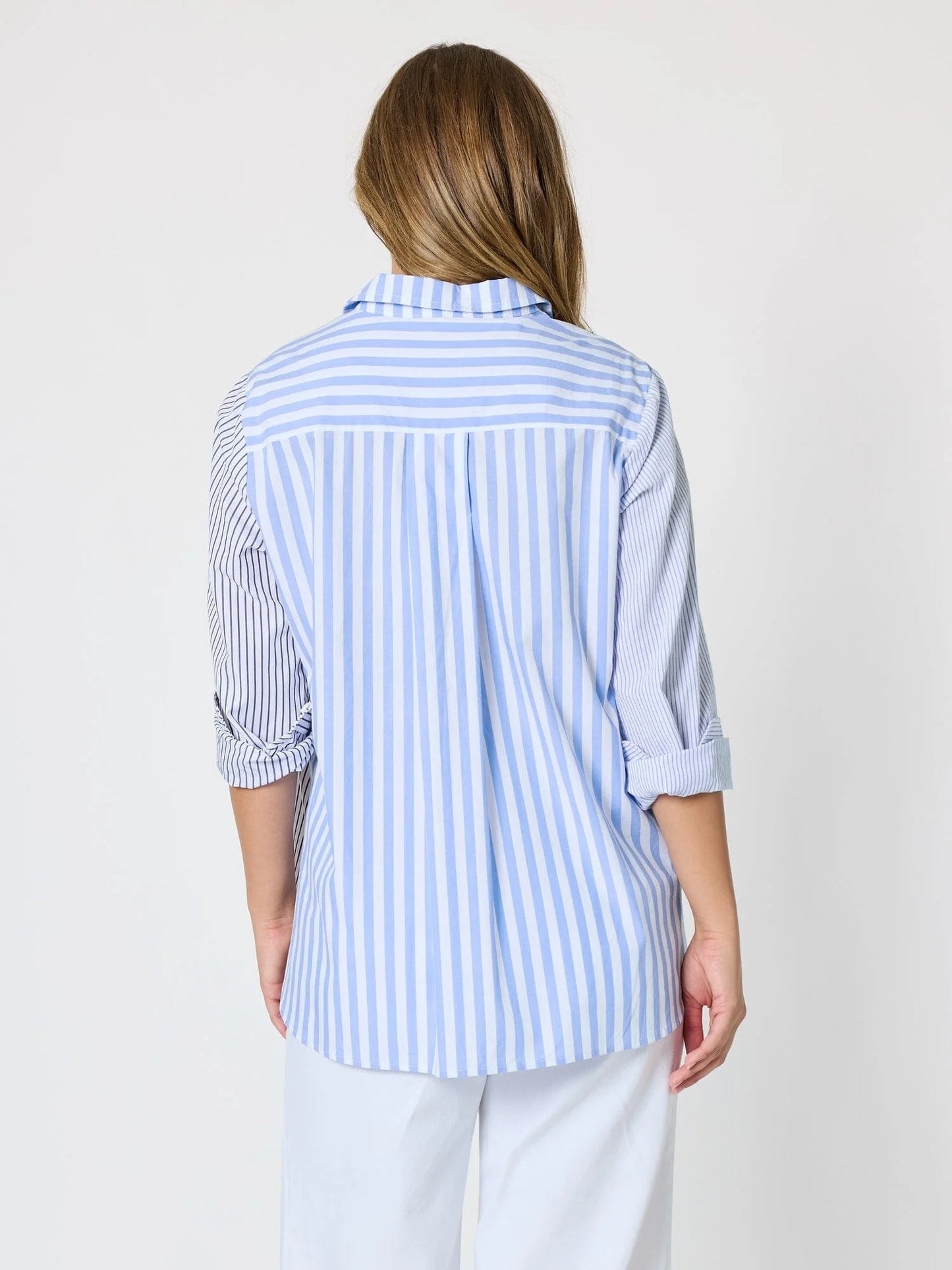 Miramar Stripe Shirt - Blue/White