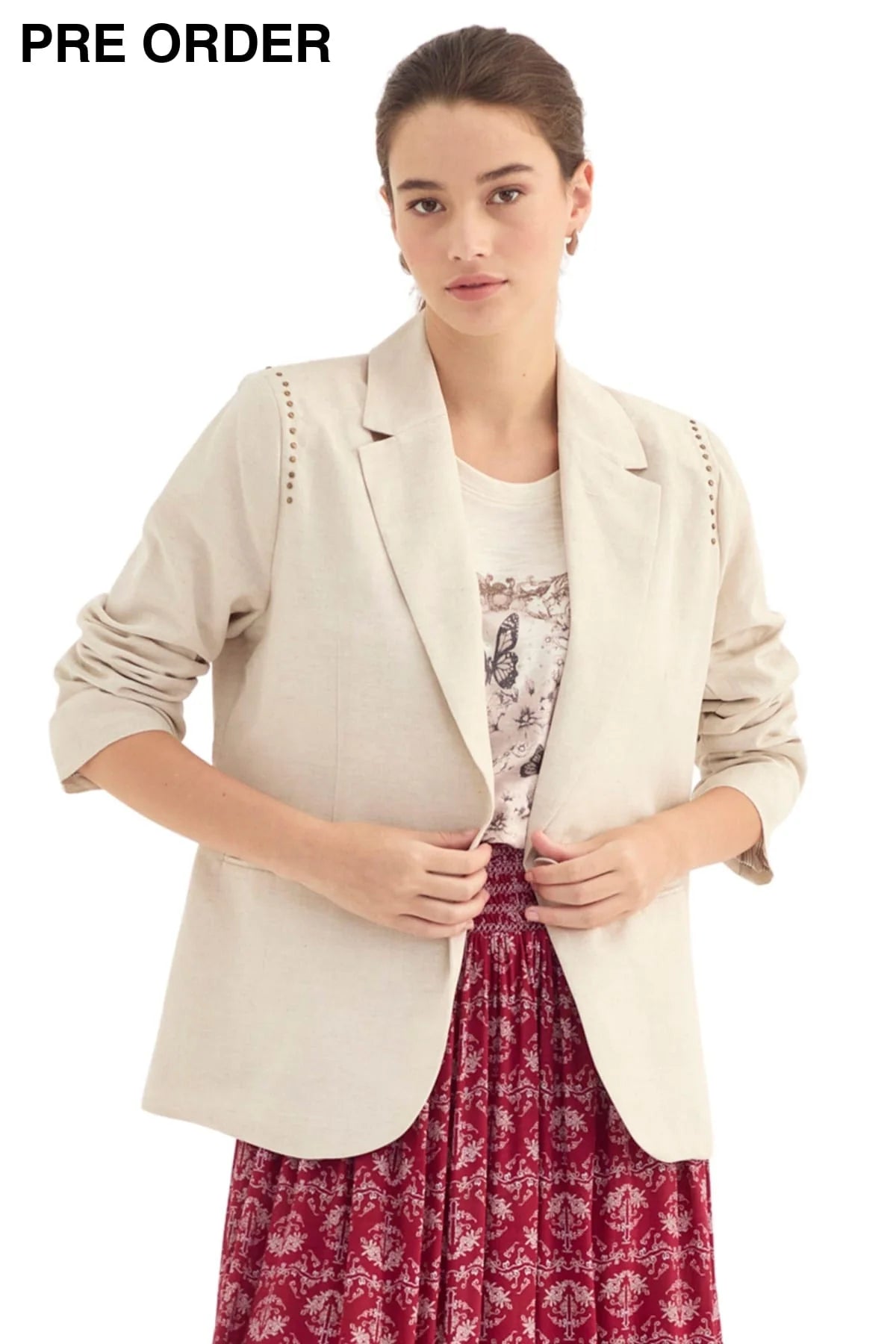 Vanessa Blazer Cashew