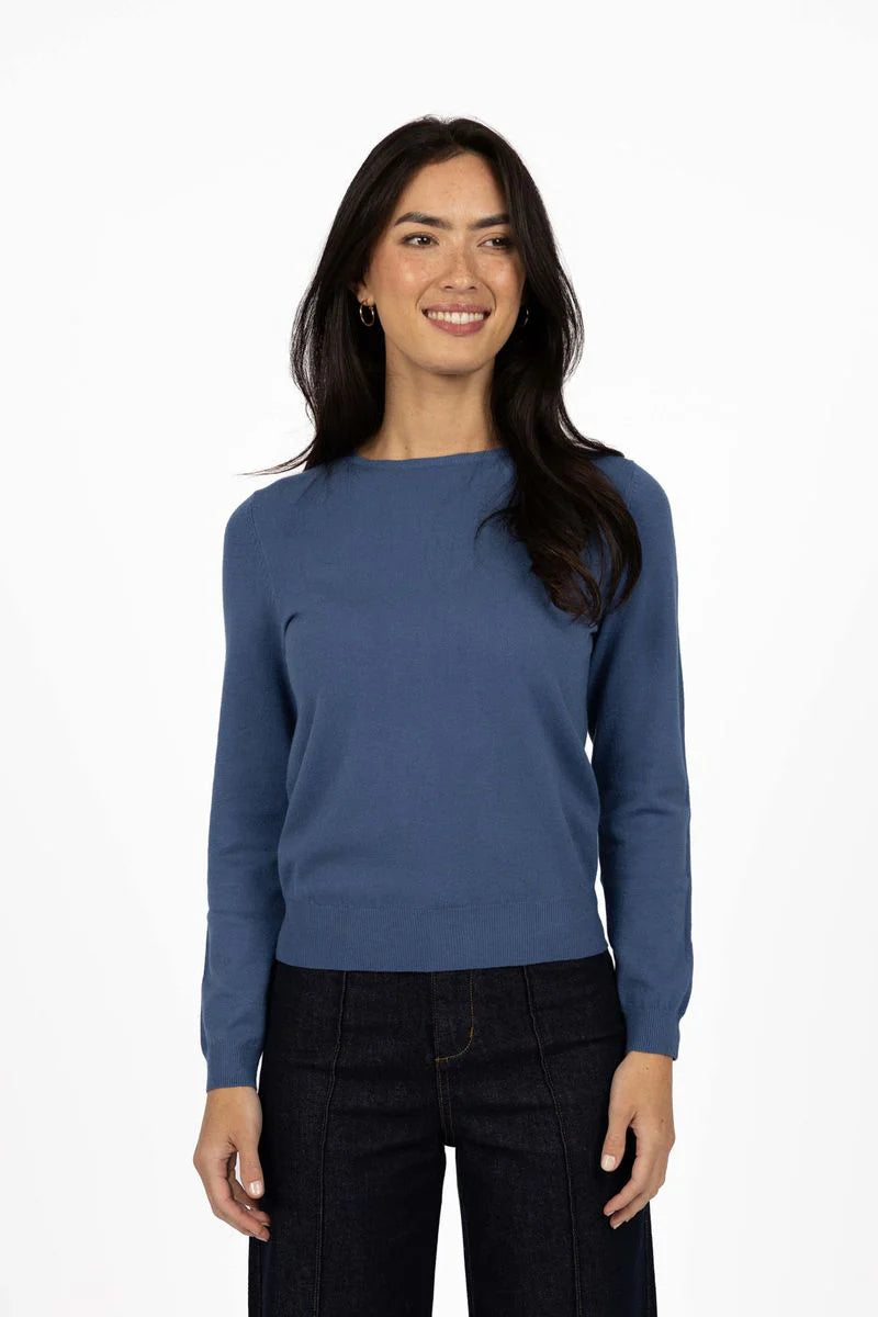 Mae Jumper  Bijou Blue & Black